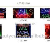 Different Language LED Sign for the Beauty Salon Nail Shops OEM is Welcome thumbnail-5