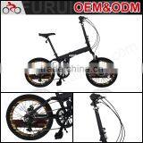High Quality Promotional 20" Tyre Alloy Frame Folding Bicycle for Sale thumbnail-1
