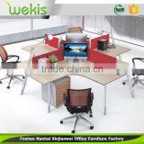 Modern 4 Person Office Computer Workstation Desk thumbnail-5
