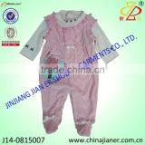 Cute Design 100%cotton China Supplier Lace Baby Romper Wholesale thumbnail-1