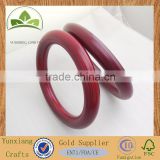 painted red wood wooden Gymnastics ring
