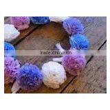 Christmas Tissue Small Paper Flowers