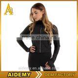Wholesale Bomber Spandex Jackets/women Workout Yoga Lightweight Jacket Women Activewear Hoodies thumbnail-1