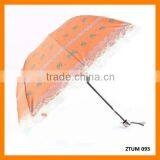 Fashion Lace Flower Print Long-handled Umbrella thumbnail-1