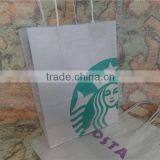 Take Away Brown Food Grade Kraft Paper Bag With Handle thumbnail-4