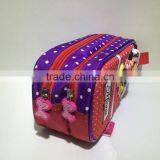 Cartoon EVA Pencil Case Zipppered Bag :Red thumbnail-3