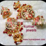 Beaded Jadau Earrings thumbnail-1