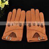 New Premium Men's Unlined Deerskin Leather Gloves. Hand Sewing Breathable Driving Gloves . thumbnail-5