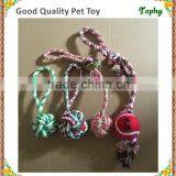 Cotton Rope With Strap A Tennis Ball Playthings Puppy Dog Toys thumbnail-2