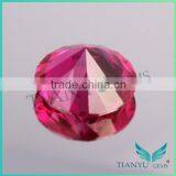 WUZHOU Gems Loose Cubic Zirconia 5# Round Shape Synthetic Corundum Ruby Gemstone thumbnail-4