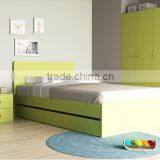 Queen Bunk Cheap Price Children Bedroom Furniture In Green Color thumbnail-3