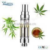 Disposable Cbd Oil Atomizer, Glass vaporizer cartridge, Dual Coil Tank