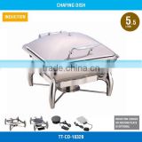 Wholesale Chafing Dishes - 5.5 L, Stainless Steel Cover, Mechanical Hinge, TT-CD-1032B