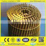 New design galvanized coil nails / roofing yellow coil nail with high quality