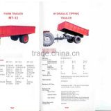 Agricultural tractor Hydraulic Tipping Trailer