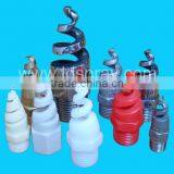 Spiral spray nozzle create a full cone spray or hollow cone spray