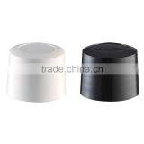 Black and White Large Diameter Plastic Caps Screw on Cap thumbnail-2