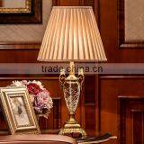 Clear Crystal Body Golden Metal Bottom Concise Design Table Lamp thumbnail-1