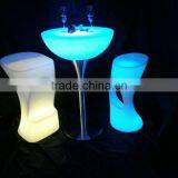 66CM LED Remote Halfmoon Table/ Hot Sell LED Rechargeable Halfmoon Coffee Table/LED Outdoor Lawn Halfmoon Cocktail Table thumbnail-5