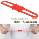 Promotional Smart Strong Elastic Bicycle Silicone Tie Band / Tie Wrap thumbnail-1
