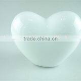 Stock Porcelain White Lovely Heart Shaped Money Box thumbnail-1