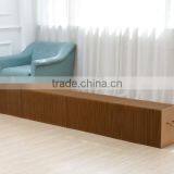 Waterproof Foldable Paper Bench With Felt Pad Ideal for Living Room White/brown thumbnail-2