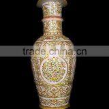 Marble Flower Vase, Decorative Flower Pot, Hand Made Marble Flower Vases, Craft Flower Pot, Flowers Pot, thumbnail-1