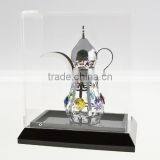 Gold Plated Decorative Mid-east Kettle With Acrylic Box for Home Decoration thumbnail-2