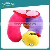 Toprank Custom Cute Animal Shape Snail Short Plush Pillow PP Foam U Shape Folding Airplane Travel Neck Pillow thumbnail-1