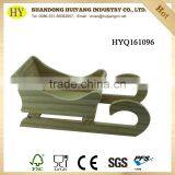 Engraving Small Wood Craft Christmas Sleigh Home Decorations thumbnail-1