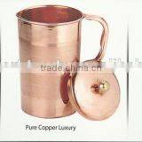 pure copper embossed luxury hamerred jugs