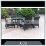Rattan Outdoor/living Room Furniture PE Rattan Dining Sets for 6 Persons thumbnail-1