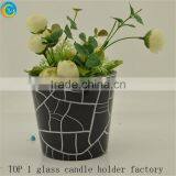 Embossed Green Glass Vase Glass Jars for Sale thumbnail-3