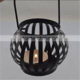 Black Pillar Candle Holder Iron Lamp thumbnail-4