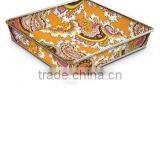 Galvanized Metal Serving Tray With Cute Patterns thumbnail-1