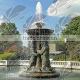 Garden Decoration Metal Craft Small Bronze Hippo Water Fountain thumbnail-5