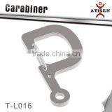 Lucky Alphabet Style Stainless Steel Carabiner Key Chain Strap Keychain Ring thumbnail-1