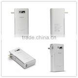 CCC Certificate External Battery Smart Mobile ORIGINAL Pisen AC Plug LCD Power Bank 10000mAh Portable Charger