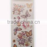Light Brown Color Butterfly Glitter Sticker, Popular Design Decorative Shinny Glitter Sticker thumbnail-1
