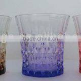 GH253 Glass Drinking Cup With Colorful Spray thumbnail-1