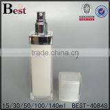 Unique Square Lotion Bottle Empty 30ml 60ml 120ml Acrylic Cosmetic Cream Bottle Pearl White Color High Quality Luxury Bottle thumbnail-3