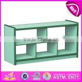 Wholesale Cheap Children Furniture Shelf Wood Hollow Cabinets W08C191 thumbnail-6