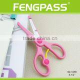 S2-1236 5-1/2" 2CR13 Stainless Steel PP Plastic Handle Paper Cutting Stationery Scissors / Kid Scissors thumbnail-2