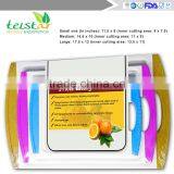 Multi Color Coded Cutting Board Set, 3 Piece Multi-functional Plastic Cutting Board thumbnail-5