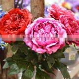 92cm Long Single Stem Peony Wedding Home Decor Artificial Silk Flower thumbnail-1