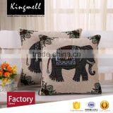 Custom-made Decorative Elephant Digital Printed Linen Cushions thumbnail-1