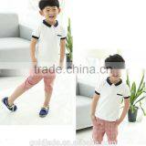 Custom 100% Cotton Children School Uniform Blank T-shirt Kids Polo T-shirt thumbnail-3