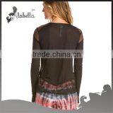 Wholesale Sexy Custom Women Yoga Tank Tops Yoga Mesh Shirt thumbnail-2