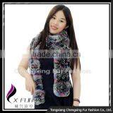 CX-S-55A Hot Sale Genuine Rex Rabbit Fur Winter Fashion Fur Scarf thumbnail-3