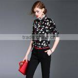 Maxnegio Spring New Style Silk Blouse Back Neck Chiffon Printed Designs thumbnail-3